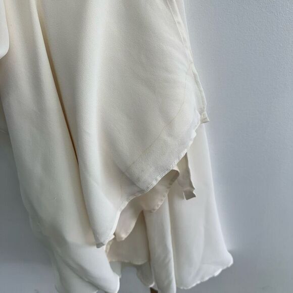 Reformation Women’s Cream Off White Winslow Elegant Wrap Maxi Dress - Picture 10 of 14